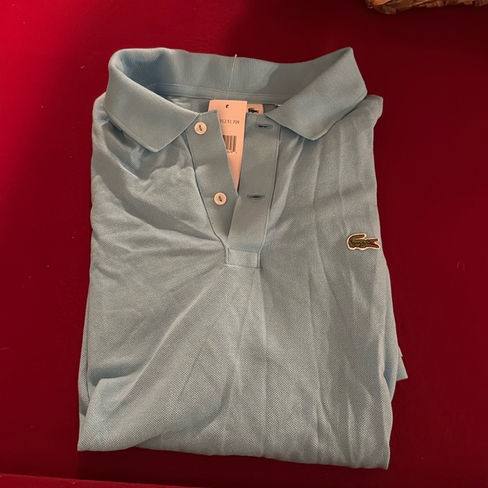 Lacoste Slim Fit Light Blur Poli - Size 6/XL NWT